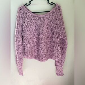 Free People In s Swirl Sweater Lilac Size XS